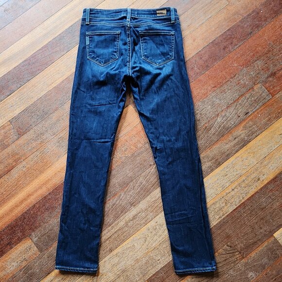 PAIGE Dark Wash Skyline Ankle Peg Jeans Size 26 - Picture 11 of 15